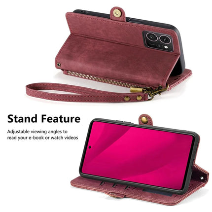 For HMD Skyline Case Zipper Wallet Geometry Lines Leather Phone Cover