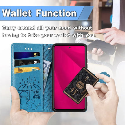 For HMD Skyline Case Leather Wallet Flip Phone Cover Cute Cat Dog Pattern