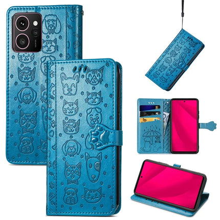 For HMD Skyline Case Leather Wallet Flip Phone Cover Cute Cat Dog Pattern