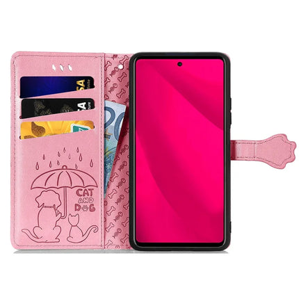 For HMD Skyline Case Leather Wallet Flip Phone Cover Cute Cat Dog Pattern