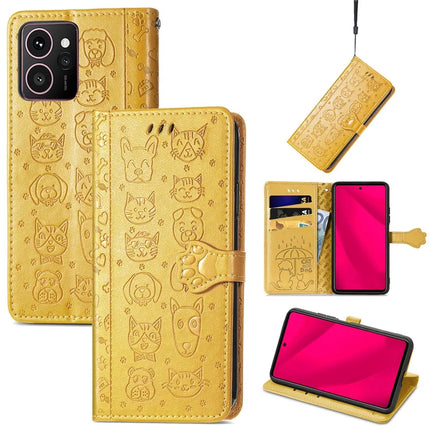 For HMD Skyline Case Leather Wallet Flip Phone Cover Cute Cat Dog Pattern