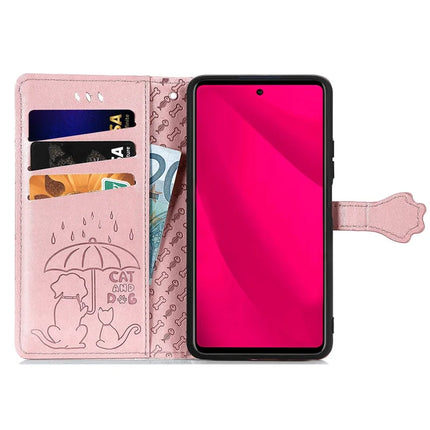 For HMD Skyline Case Leather Wallet Flip Phone Cover Cute Cat Dog Pattern