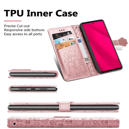 For HMD Skyline Case Leather Wallet Flip Phone Cover Cute Cat Dog Pattern