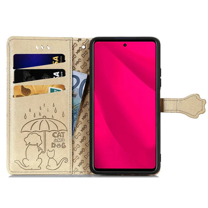 For HMD Skyline Case Leather Wallet Flip Phone Cover Cute Cat Dog Pattern