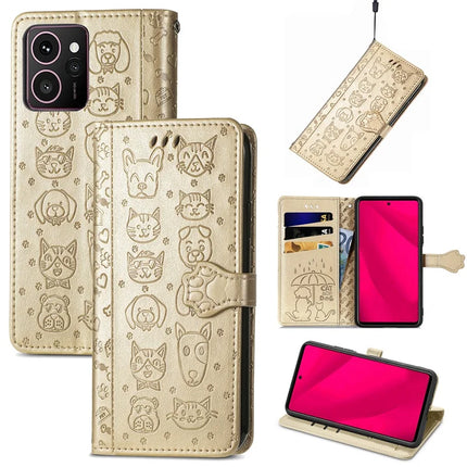For HMD Skyline Case Leather Wallet Flip Phone Cover Cute Cat Dog Pattern