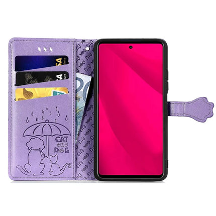 For HMD Skyline Case Leather Wallet Flip Phone Cover Cute Cat Dog Pattern