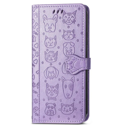 For HMD Skyline Case Leather Wallet Flip Phone Cover Cute Cat Dog Pattern