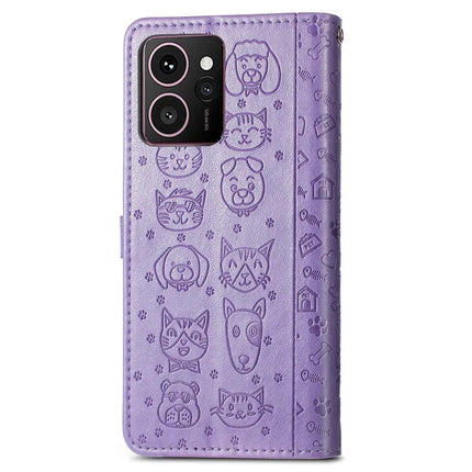 For HMD Skyline Case Leather Wallet Flip Phone Cover Cute Cat Dog Pattern