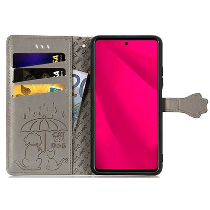 For HMD Skyline Case Leather Wallet Flip Phone Cover Cute Cat Dog Pattern