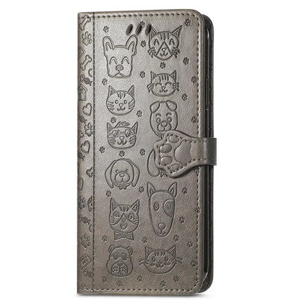 For HMD Skyline Case Leather Wallet Flip Phone Cover Cute Cat Dog Pattern