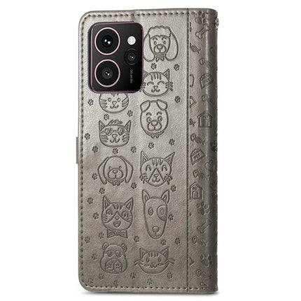 For HMD Skyline Case Leather Wallet Flip Phone Cover Cute Cat Dog Pattern