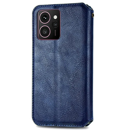 For HMD Skyline PU Leather Case Rhombus Imprint Wallet Stand Phone Cover