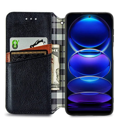For HMD Skyline PU Leather Case Rhombus Imprint Wallet Stand Phone Cover