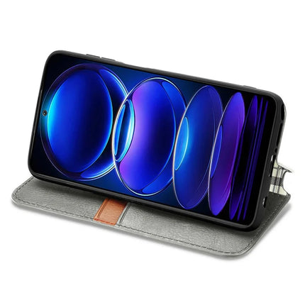 For HMD Skyline PU Leather Case Rhombus Imprint Wallet Stand Phone Cover