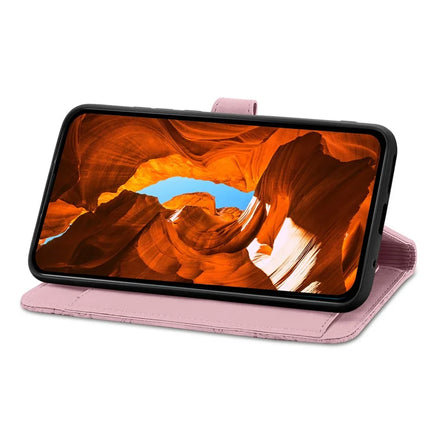 For Honor 200 Smart 5G / X7c 4G Zipper Wallet Case Flower Imprint PU Leather Phone Cover with Strap
