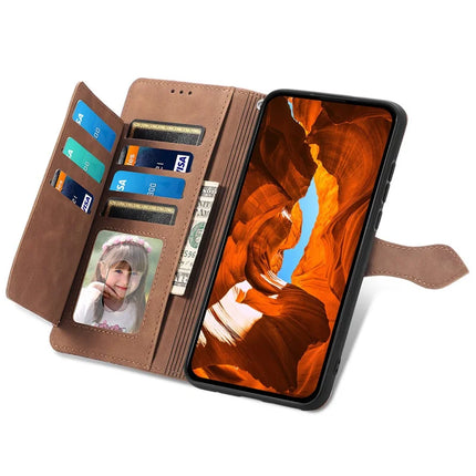 For Honor 200 Smart 5G / X7c 4G Zipper Wallet Case Flower Imprint PU Leather Phone Cover with Strap