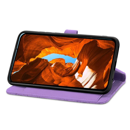 For Honor 200 Smart 5G / X7c 4G Zipper Wallet Case Flower Imprint PU Leather Phone Cover with Strap