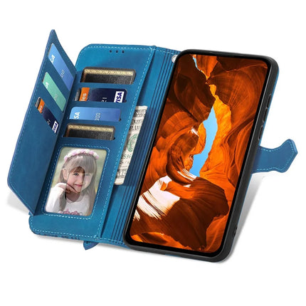 For Honor 200 Smart 5G / X7c 4G Zipper Wallet Case Flower Imprint PU Leather Phone Cover with Strap