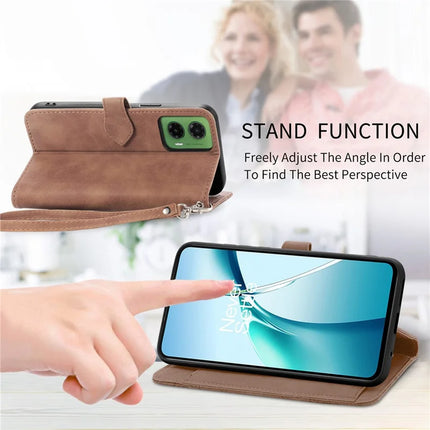 For Motorola Moto G35 5G Case Zipper Wallet PU Leather Flower Imprint Phone Cover