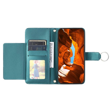 For Samsung Galaxy A05 4G Crossbody Leather Case Ring Buckle Wallet Stand Rhombus Mobile Cover