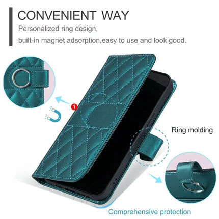 For Samsung Galaxy A05 4G Crossbody Leather Case Ring Buckle Wallet Stand Rhombus Mobile Cover