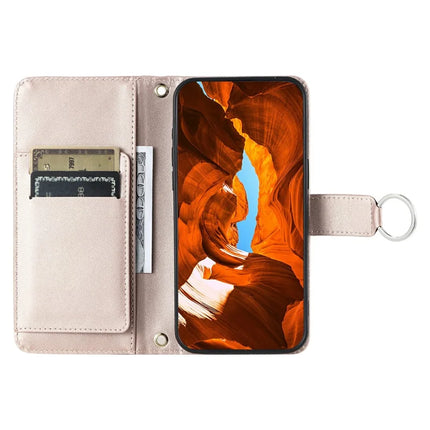 For Samsung Galaxy A05 4G Crossbody Leather Case Ring Buckle Wallet Stand Rhombus Mobile Cover