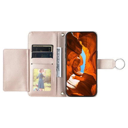 For Samsung Galaxy A05 4G Crossbody Leather Case Ring Buckle Wallet Stand Rhombus Mobile Cover