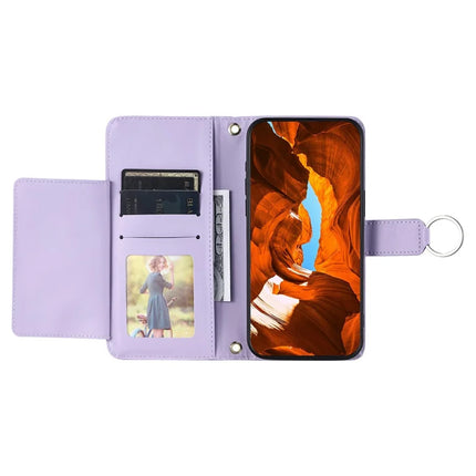 For Samsung Galaxy A05 4G Crossbody Leather Case Ring Buckle Wallet Stand Rhombus Mobile Cover
