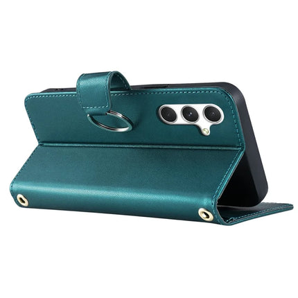 For Samsung Galaxy A05s 4G Crossbody Leather Case Ring Buckle Wallet Stand Rhombus Mobile Cover