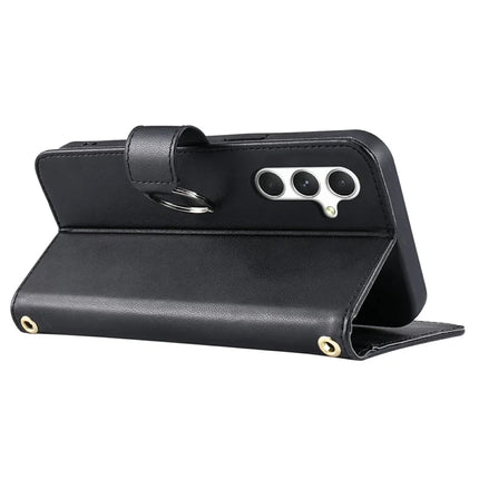 For Samsung Galaxy A05s 4G Crossbody Leather Case Ring Buckle Wallet Stand Rhombus Mobile Cover
