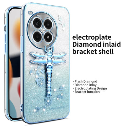 KADEM For OnePlus Ace 3 Pro 5G Case Dragonfly Kickstand TPU Flowers Glitter Phone Cover