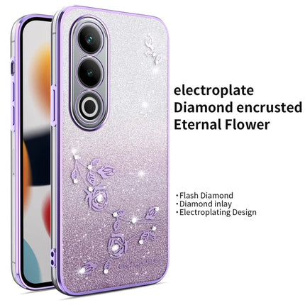 KADEM For OnePlus Ace 3V 5G Case Dragonfly Kickstand TPU Flowers Glitter Phone Cover