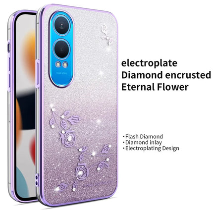 KADEM For OnePlus Nord CE4 Lite 5G Case Dragonfly Kickstand TPU Flowers Glitter Phone Cover