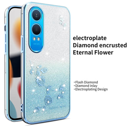 KADEM For OnePlus Nord CE4 Lite 5G Case Dragonfly Kickstand TPU Flowers Glitter Phone Cover