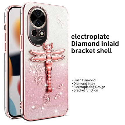 KADEM For Huawei nova 13 Case Dragonfly Kickstand TPU Flowers Glitter Phone Cover