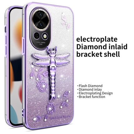 KADEM For Huawei nova 13 Case Dragonfly Kickstand TPU Flowers Glitter Phone Cover