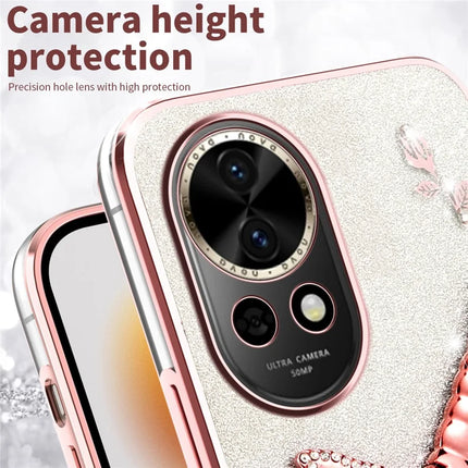 KADEM For Huawei nova 13 Case Dragonfly Kickstand TPU Flowers Glitter Phone Cover