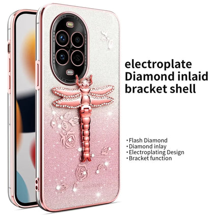 KADEM For Huawei nova 13 Pro 5G Case Dragonfly Kickstand TPU Flowers Glitter Phone Cover