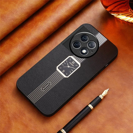 KADEM For OnePlus 13 Case Leather+TPU+Acrylic Anti-Scratch Phone Cover