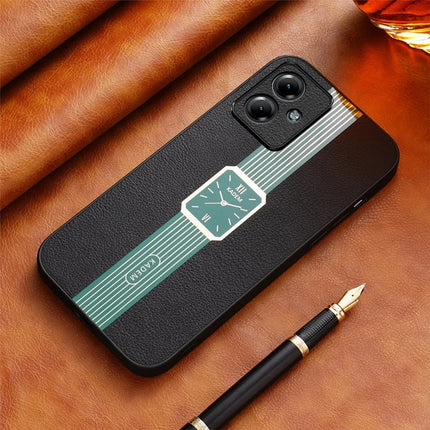 KADEM For Motorola Moto G55 5G Case Leather+TPU+Acrylic Anti-Scratch Phone Cover