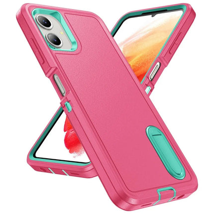 For Samsung Galaxy A06 Case Kickstand Phone Cover PC+Silicone+EVA 3-in-1 Design