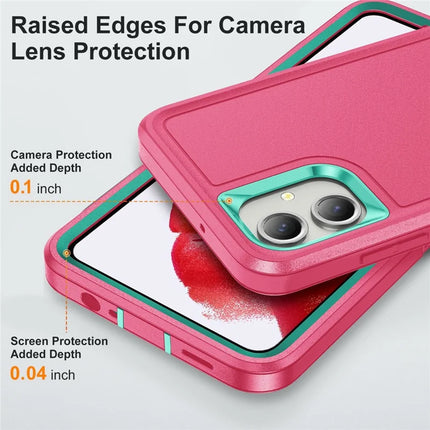 For Samsung Galaxy A06 Case Kickstand Phone Cover PC+Silicone+EVA 3-in-1 Design