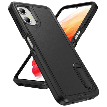 For Samsung Galaxy A06 Case Kickstand Phone Cover PC+Silicone+EVA 3-in-1 Design