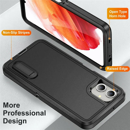 For Samsung Galaxy A06 Case Kickstand Phone Cover PC+Silicone+EVA 3-in-1 Design