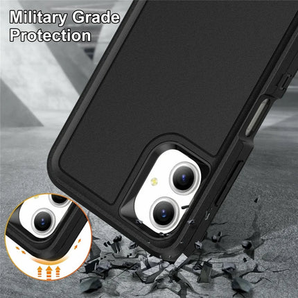 For Samsung Galaxy A06 Case Kickstand Phone Cover PC+Silicone+EVA 3-in-1 Design