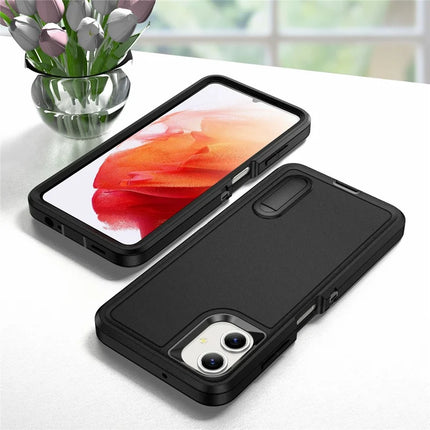 For Samsung Galaxy A06 Case Kickstand Phone Cover PC+Silicone+EVA 3-in-1 Design