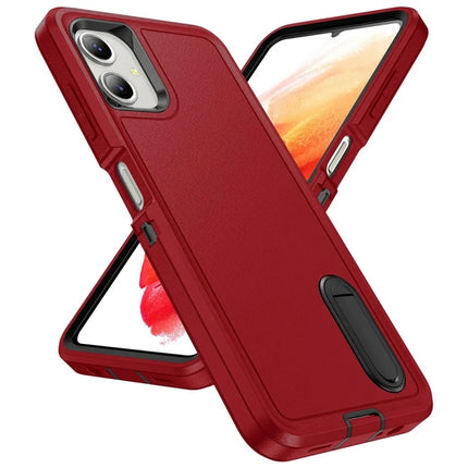For Samsung Galaxy A06 Case Kickstand Phone Cover PC+Silicone+EVA 3-in-1 Design
