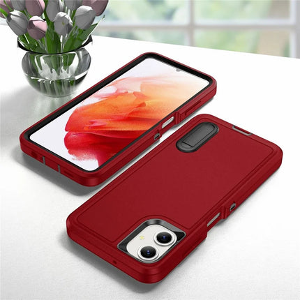 For Samsung Galaxy A06 Case Kickstand Phone Cover PC+Silicone+EVA 3-in-1 Design