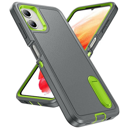For Samsung Galaxy A06 Case Kickstand Phone Cover PC+Silicone+EVA 3-in-1 Design