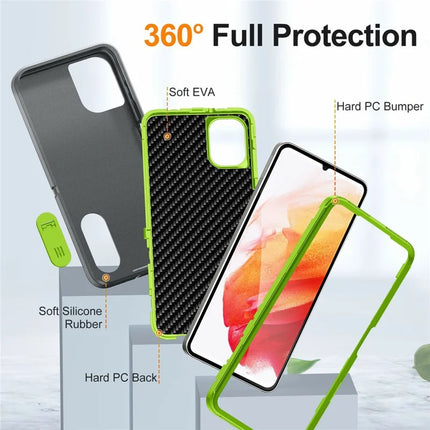 For Samsung Galaxy A06 Case Kickstand Phone Cover PC+Silicone+EVA 3-in-1 Design